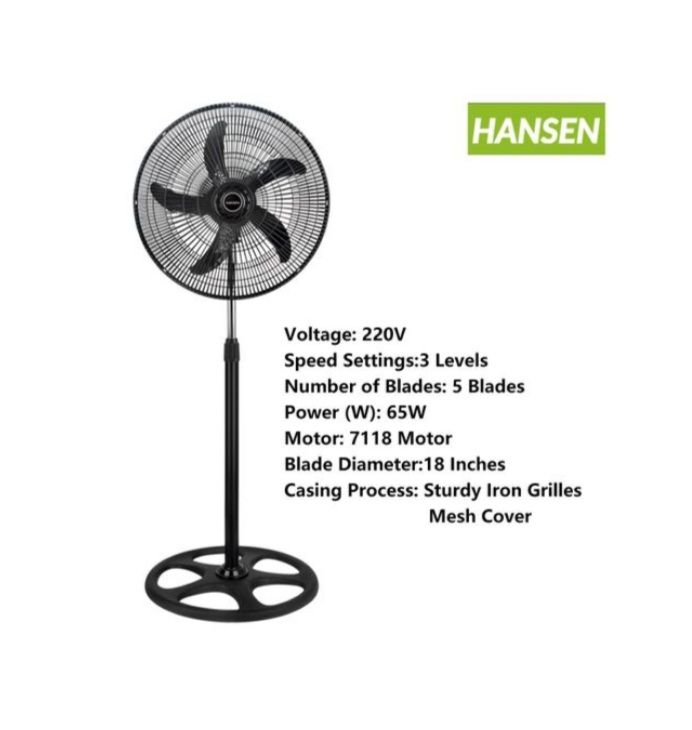 Hansenn 18 inches Level Standing Fan