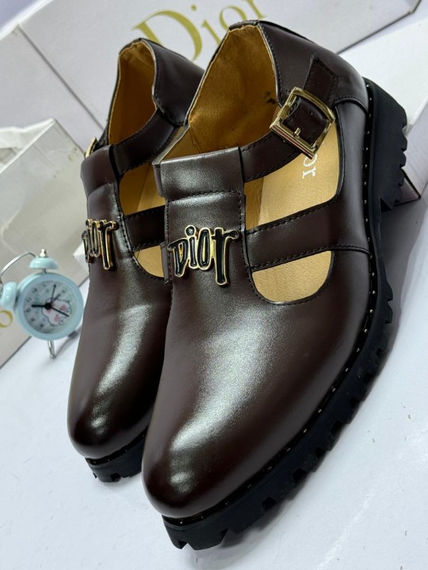 Dior Buckled Mary Jane Platform Shoes