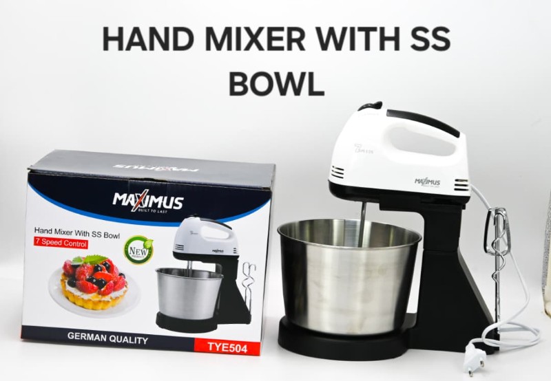 Maximus Hand Mixer with Stainless Steel Bowl