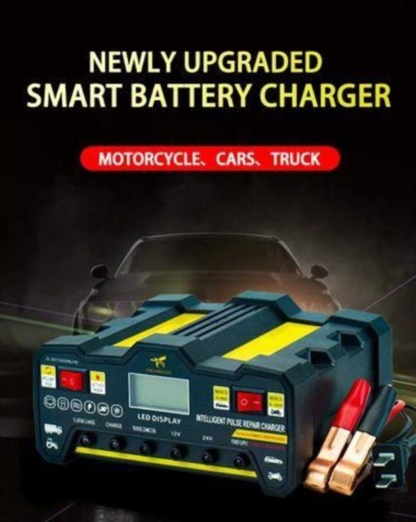 Car Battery Charger Plus Repair 12V/24V 6A Automatic Charger 
