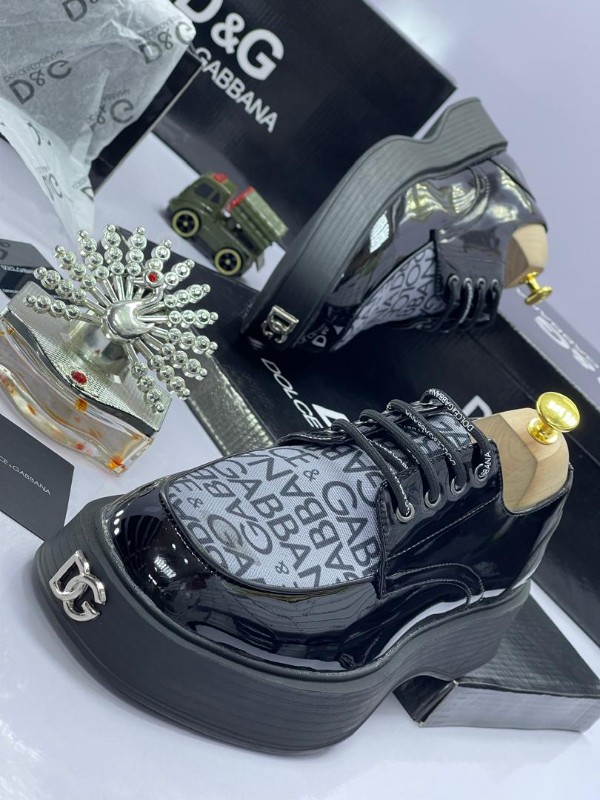 D&G men's Platform Lace-Up Shoes