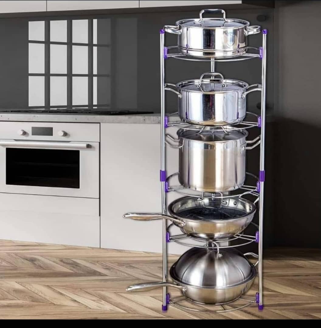 5-Tier Pot and Pan Organizer Rack